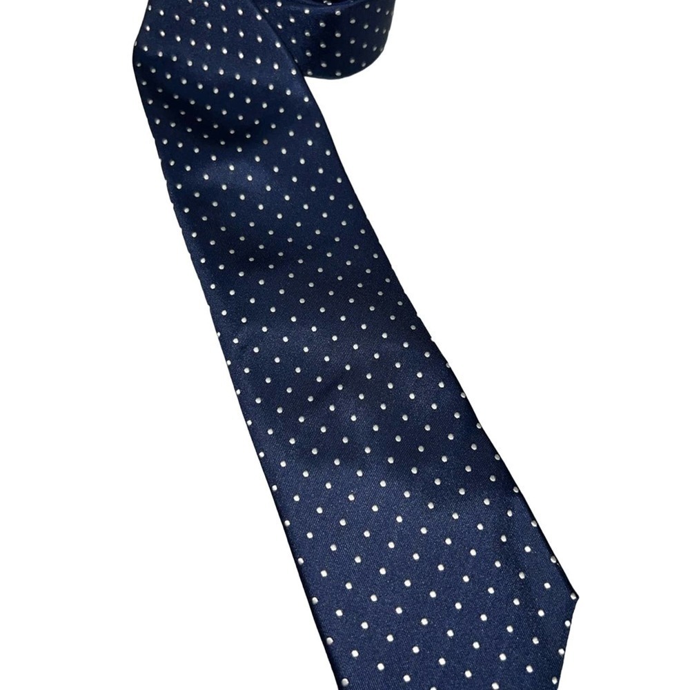 Royal Class Selection Necktie blue and white polka dot